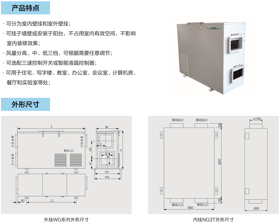 家用、商用壁掛機系列(圖1)